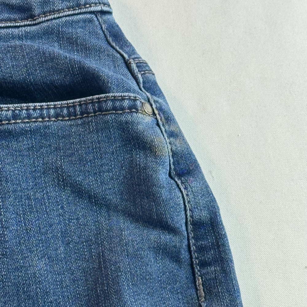 Charter Club Womens Blue Denim Pencil Skirt Size 10 Medium Wash Stretch - Picture 2 of 6